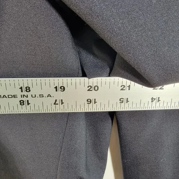 Jos A. Bank Black 100% Wool Blazer Single Breasted Notched Collar Men's Size 48R - Picture 12 of 13